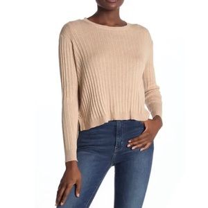 Cotton Emporium Side Button Crew Neck Sweater